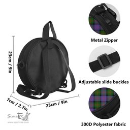 Scottish Blair Modern Tartan Round Crossbody Bags - Round Purse with Family Crest Scottish Plaid Tartan Plaid - ScotsTee - scotstee.com