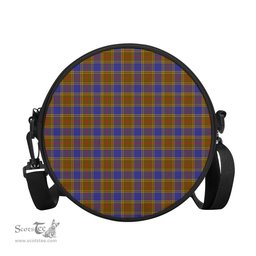 Scottish Balfour Modern Tartan Round Crossbody Bags - Round Purse Scottish Plaid Tartan Plaid - ScotsTee - scotstee.com