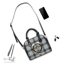 Scottish Bell Tartan Shoulder Handbags with Family Crest Scottish Plaid Tartan Plaid - ScotsTee - scotstee.com