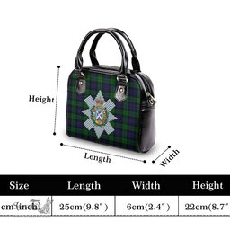 Scottish Black Watch Tartan Shoulder Handbags with Family Crest Scottish Plaid Tartan Plaid - ScotsTee - scotstee.com