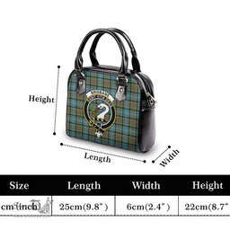 Scottish Brisbane modern Tartan Shoulder Handbags with Family Crest Scottish Plaid Tartan Plaid - ScotsTee - scotstee.com