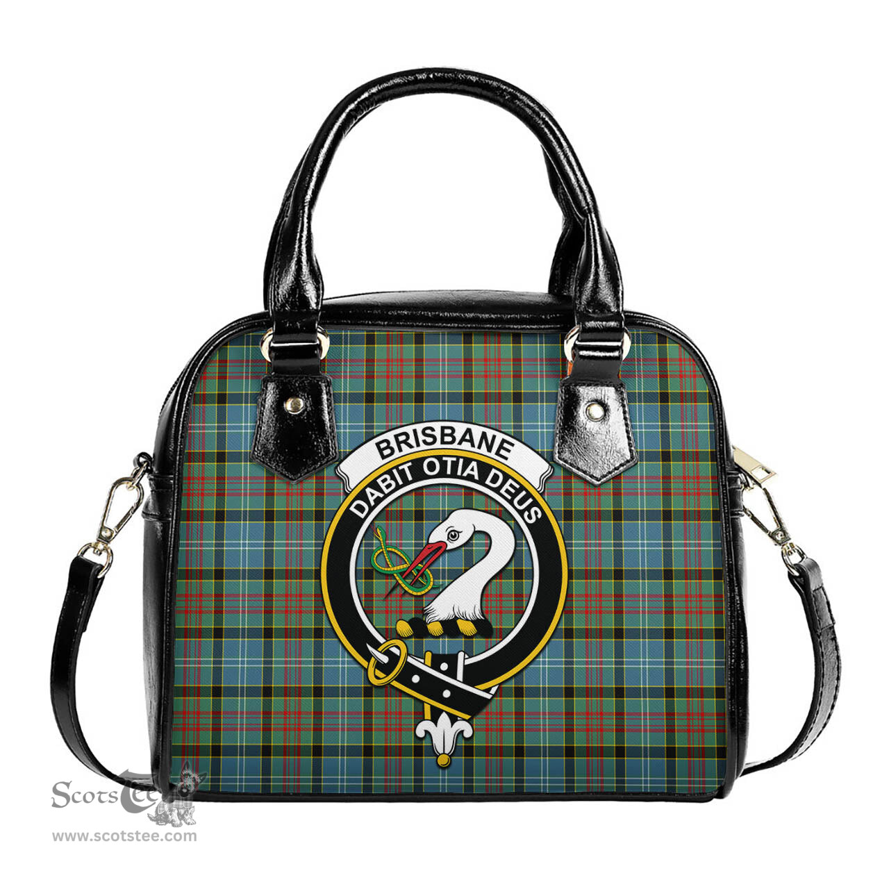 Scottish Brisbane modern Tartan Shoulder Handbags with Family Crest Scottish Plaid Tartan Plaid - ScotsTee - scotstee.com