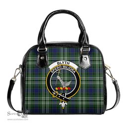 Scottish Blyth Tartan Shoulder Handbags with Family Crest Scottish Plaid Tartan Plaid - ScotsTee - scotstee.com