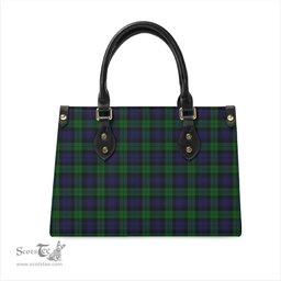 Scottish Black Watch Tartan Leather Bag for Women Scottish Plaid Tartan Plaid - ScotsTee - scotstee.com