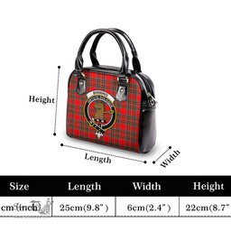 Scottish Binning Tartan Shoulder Handbags with Family Crest Scottish Plaid Tartan Plaid - ScotsTee - scotstee.com
