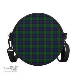 Scottish Black Watch Tartan Round Crossbody Bags - Round Purse Scottish Plaid Tartan Plaid - ScotsTee - scotstee.com