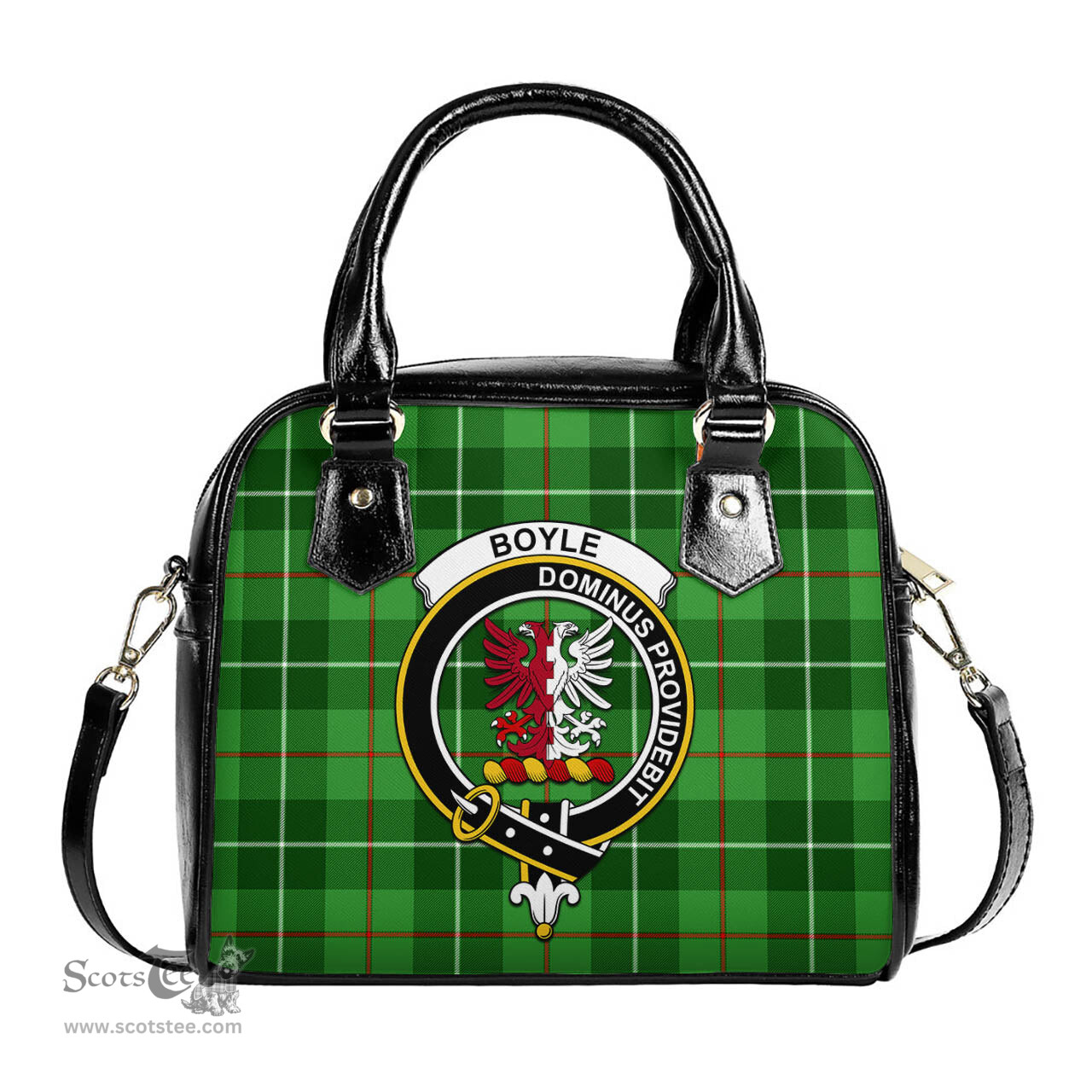 Scottish Boyle Tartan Shoulder Handbags with Family Crest Scottish Plaid Tartan Plaid - ScotsTee - scotstee.com