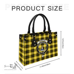 Scottish Barclay Dress Modern Tartan Leather Bag for Women with Family Crest Scottish Plaid Tartan Plaid - ScotsTee - scotstee.com