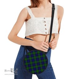 Scottish Bannatyne Tartan Round Crossbody Bags - Round Purse Scottish Plaid Tartan Plaid - ScotsTee - scotstee.com