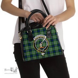 Scottish Blackadder Tartan Shoulder Handbags with Family Crest Scottish Plaid Tartan Plaid - ScotsTee - scotstee.com