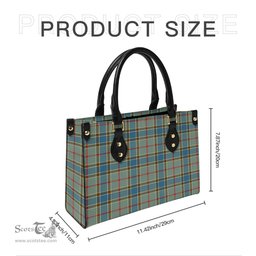 Scottish Balfour Blue Tartan Leather Bag for Women Scottish Plaid Tartan Plaid - ScotsTee - scotstee.com