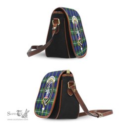 Scottish Bannerman Tartan Saddle Crossbody Bag with Family Crest Scottish Plaid Tartan Plaid - ScotsTee - scotstee.com