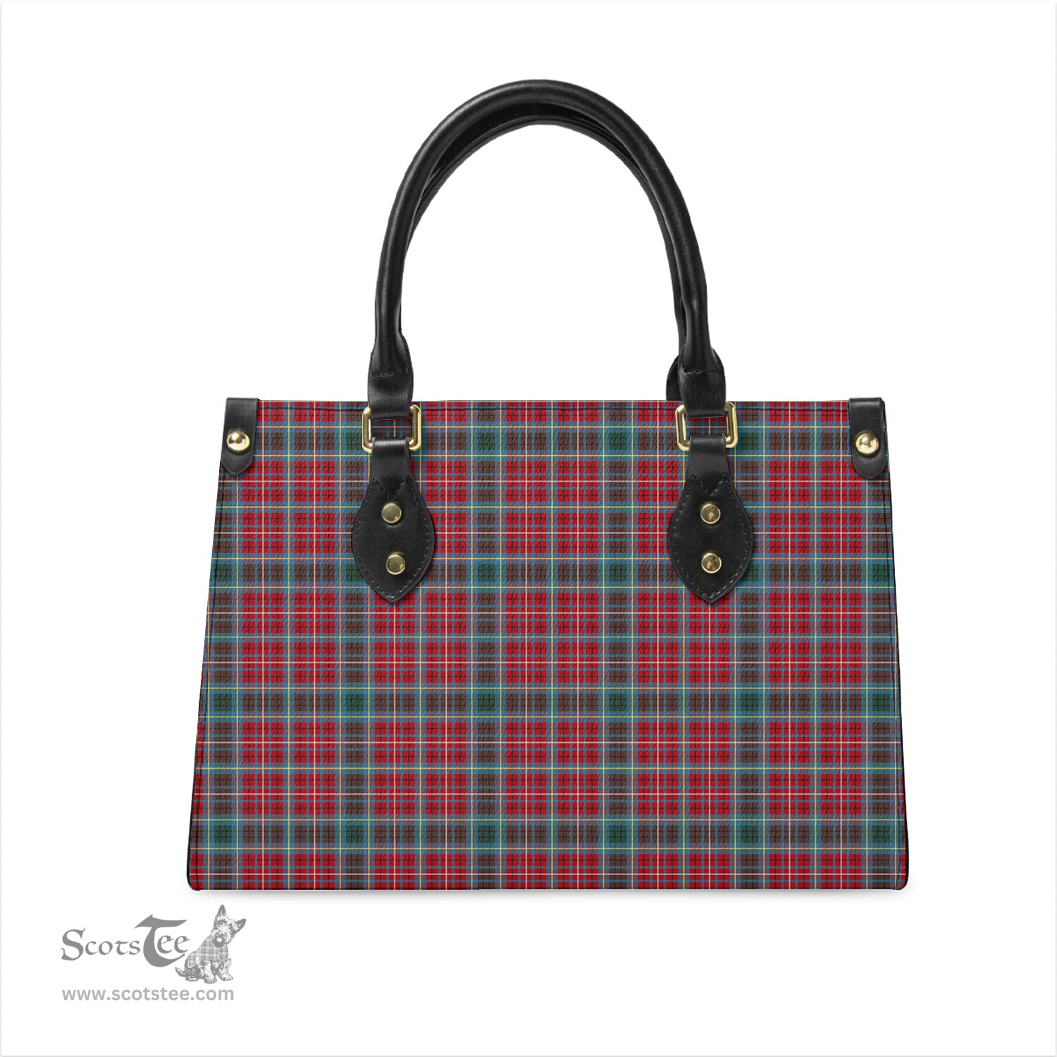 Scottish British Columbia Province Canada Tartan Leather Bag for Women Scottish Plaid Tartan Plaid - ScotsTee - scotstee.com