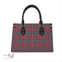 Scottish British Columbia Province Canada Tartan Leather Bag for Women Scottish Plaid Tartan Plaid - ScotsTee - scotstee.com