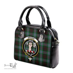 Scottish Brodie Hunting Tartan Shoulder Handbags with Family Crest Scottish Plaid Tartan Plaid - ScotsTee - scotstee.com