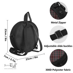 Scottish Borthwick Tartan Round Crossbody Bags - Round Purse Scottish Plaid Tartan Plaid - ScotsTee - scotstee.com