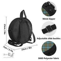 Scottish Brisbane modern Tartan Round Crossbody Bags - Round Purse Scottish Plaid Tartan Plaid - ScotsTee - scotstee.com