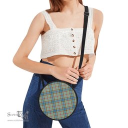 Scottish Balfour Blue Tartan Round Crossbody Bags - Round Purse Scottish Plaid Tartan Plaid - ScotsTee - scotstee.com
