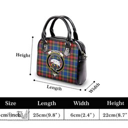 Scottish Bethune Tartan Shoulder Handbags with Family Crest Scottish Plaid Tartan Plaid - ScotsTee - scotstee.com