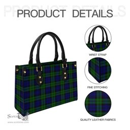 Scottish Bannatyne Tartan Leather Bag for Women Scottish Plaid Tartan Plaid - ScotsTee - scotstee.com