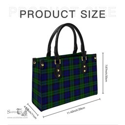 Scottish Bannatyne Tartan Leather Bag for Women Scottish Plaid Tartan Plaid - ScotsTee - scotstee.com