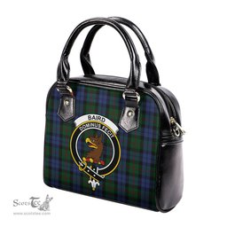Scottish Baird Tartan Shoulder Handbags with Family Crest Scottish Plaid Tartan Plaid - ScotsTee - scotstee.com