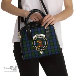 Scottish Baird Tartan Shoulder Handbags with Family Crest Scottish Plaid Tartan Plaid - ScotsTee - scotstee.com