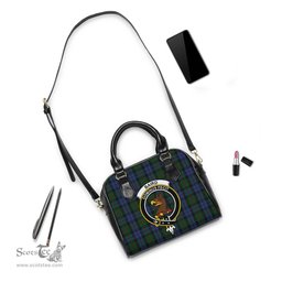 Scottish Baird Tartan Shoulder Handbags with Family Crest Scottish Plaid Tartan Plaid - ScotsTee - scotstee.com