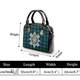 Scottish Black Watch Ancient Tartan Shoulder Handbags with Family Crest Scottish Plaid Tartan Plaid - ScotsTee - scotstee.com