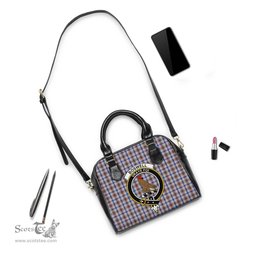 Scottish Boswell Tartan Shoulder Handbags with Family Crest Scottish Plaid Tartan Plaid - ScotsTee - scotstee.com