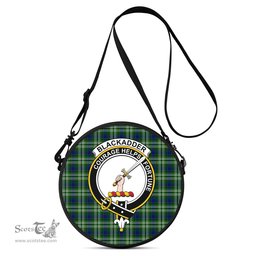 Scottish Blackadder Tartan Round Crossbody Bags - Round Purse with Family Crest Scottish Plaid Tartan Plaid - ScotsTee - scotstee.com