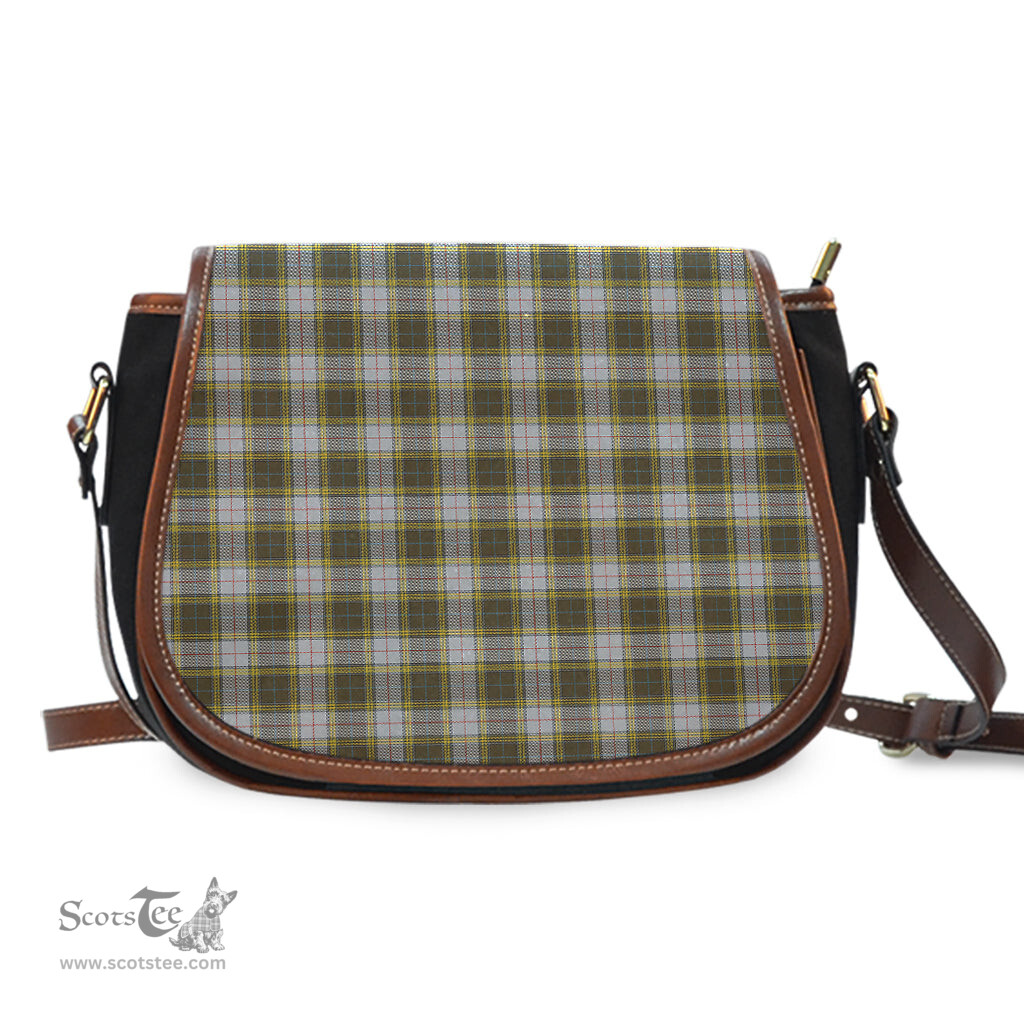 Scottish Buchanan Dress Tartan Saddle Crossbody Bag Scottish Plaid Tartan Plaid - ScotsTee - scotstee.com