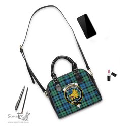 Scottish Campbell Ancient 01 Tartan Shoulder Handbags with Family Crest Scottish Plaid Tartan Plaid - ScotsTee - scotstee.com