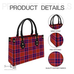 Scottish Cameron of Lochiel Modern Tartan Leather Bag for Women Scottish Plaid Tartan Plaid - ScotsTee - scotstee.com