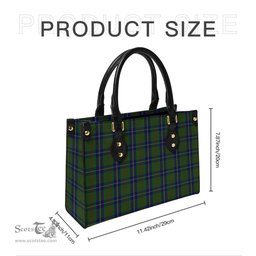 Scottish Cameron of Lochiel Hunting Tartan Leather Bag for Women Scottish Plaid Tartan Plaid - ScotsTee - scotstee.com
