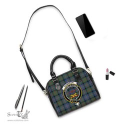 Scottish Cameron of Erracht Ancient Tartan Shoulder Handbags with Family Crest Scottish Plaid Tartan Plaid - ScotsTee - scotstee.com