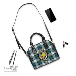 Scottish Campbell Dress Tartan Shoulder Handbags with Family Crest Scottish Plaid Tartan Plaid - ScotsTee - scotstee.com