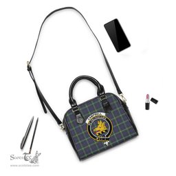 Scottish Campbell Argyll Modern Tartan Shoulder Handbags with Family Crest Scottish Plaid Tartan Plaid - ScotsTee - scotstee.com