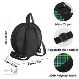 Scottish Campbell of Breadalbane Ancient Tartan Round Crossbody Bags - Round Purse Scottish Plaid Tartan Plaid - ScotsTee - scotstee.com