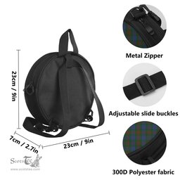 Scottish Buchanan Hunting Tartan Round Crossbody Bags - Round Purse Scottish Plaid Tartan Plaid - ScotsTee - scotstee.com