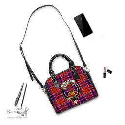 Scottish Cameron of Lochiel Modern Tartan Shoulder Handbags with Family Crest Scottish Plaid Tartan Plaid - ScotsTee - scotstee.com