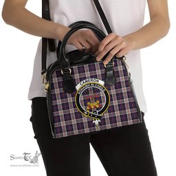 Scottish Cameron of Erracht Dress Tartan Shoulder Handbags with Family Crest Scottish Plaid Tartan Plaid - ScotsTee - scotstee.com