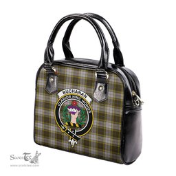 Scottish Buchanan Dress Tartan Shoulder Handbags with Family Crest Scottish Plaid Tartan Plaid - ScotsTee - scotstee.com