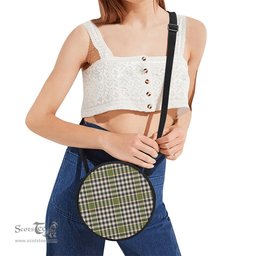 Scottish Burns Check Tartan Round Crossbody Bags - Round Purse Scottish Plaid Tartan Plaid - ScotsTee - scotstee.com