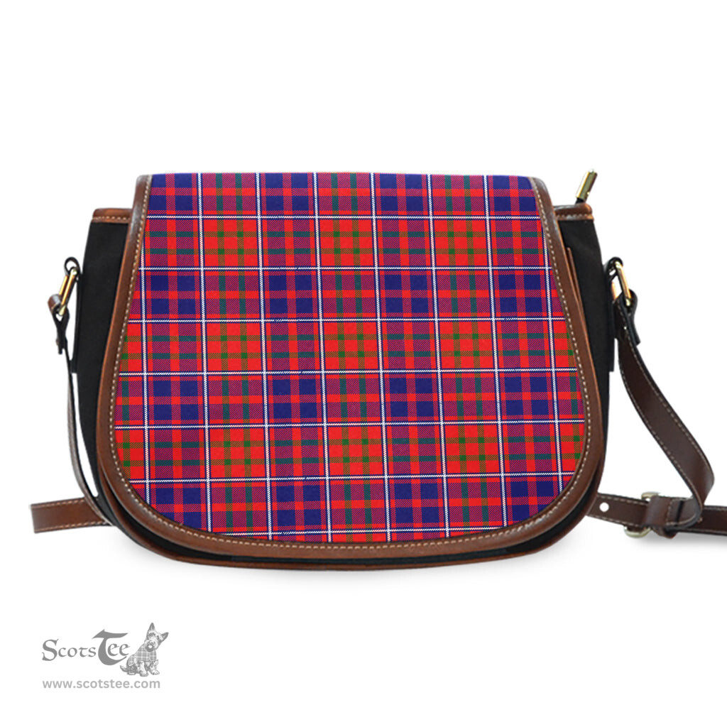 Scottish Cameron of Lochiel Modern Tartan Saddle Crossbody Bag Scottish Plaid Tartan Plaid - ScotsTee - scotstee.com