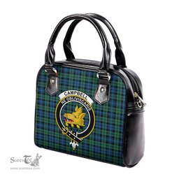 Scottish Campbell Ancient 02 Tartan Shoulder Handbags with Family Crest Scottish Plaid Tartan Plaid - ScotsTee - scotstee.com