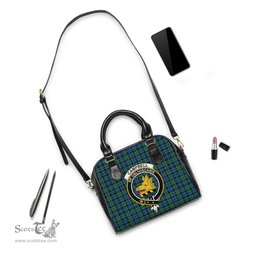 Scottish Campbell Ancient 02 Tartan Shoulder Handbags with Family Crest Scottish Plaid Tartan Plaid - ScotsTee - scotstee.com