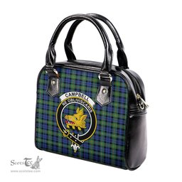 Scottish Campbell Argyll Ancient Tartan Shoulder Handbags with Family Crest Scottish Plaid Tartan Plaid - ScotsTee - scotstee.com