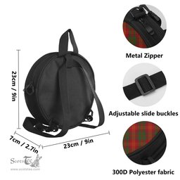 Scottish Burns Tartan Round Crossbody Bags - Round Purse Scottish Plaid Tartan Plaid - ScotsTee - scotstee.com