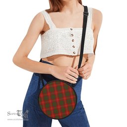 Scottish Burns Tartan Round Crossbody Bags - Round Purse Scottish Plaid Tartan Plaid - ScotsTee - scotstee.com